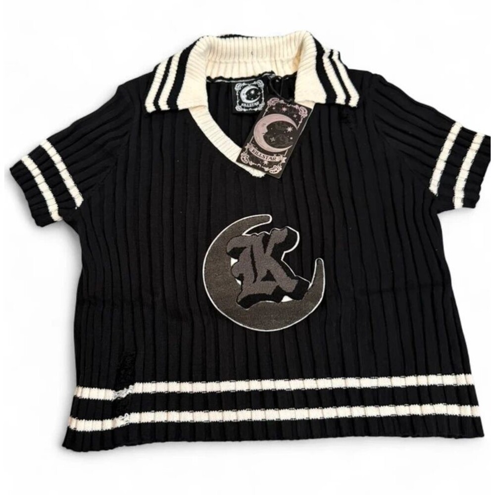 Killstar Gloomsday Knit Crop